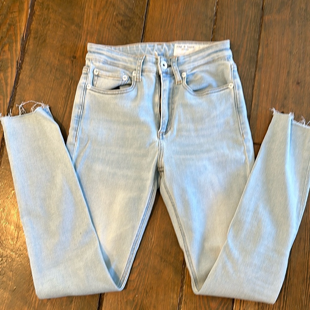 Rag & Bone light wash skinny jeans